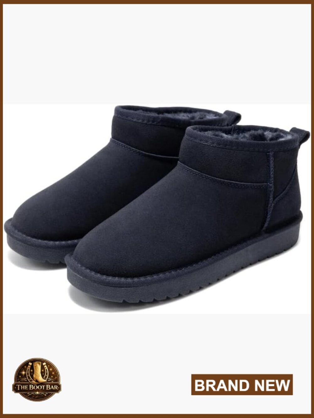 Genuine Leather Ankle Boots with Memory Foam Insole Water Resistant Winter Boots